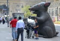 Inflatable rat used by Labor Unions in NYC